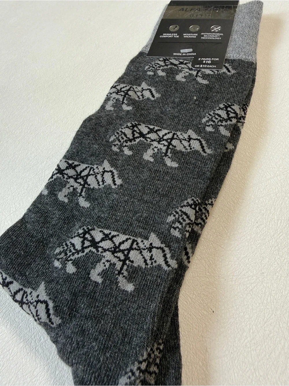ALFANI Gray Dress Socks | NWT